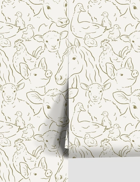 Farm Animals Wallpapernordic style wall decor