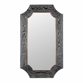 Farra 449MI26A 26x44 Wall Mirror - Cerused Black/Weathered Brasswall mounted decorative mirror,full length dressing mirror
