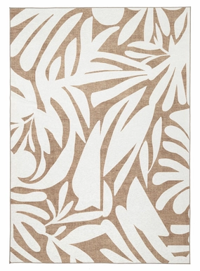 Farshana Beige Cream Indoor Outdoor Washable Rugmodern color block patchwork rug