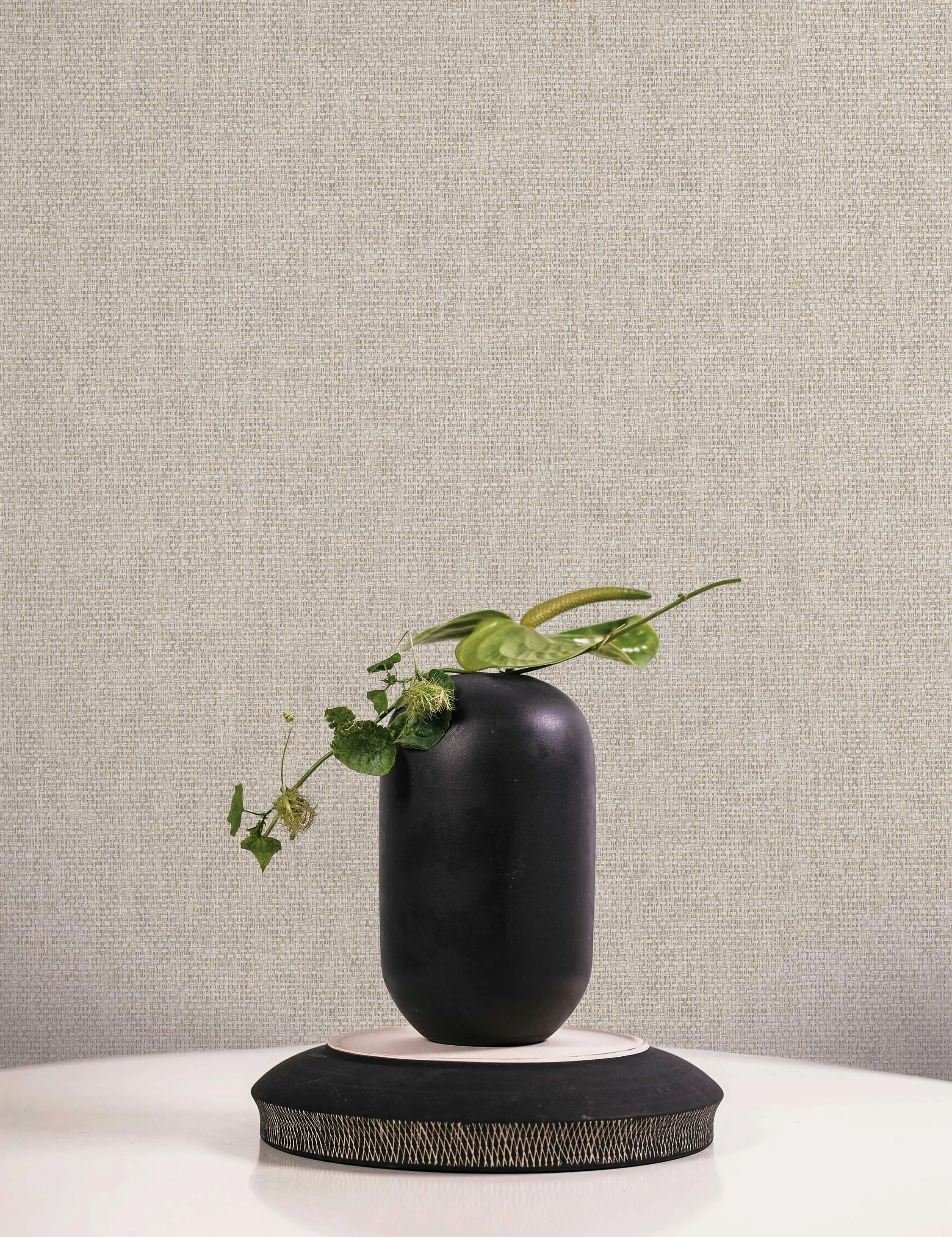 Faux Grasscloth Primitivo Textured Peel   Stick Wallpaper by Jeremiah Brent