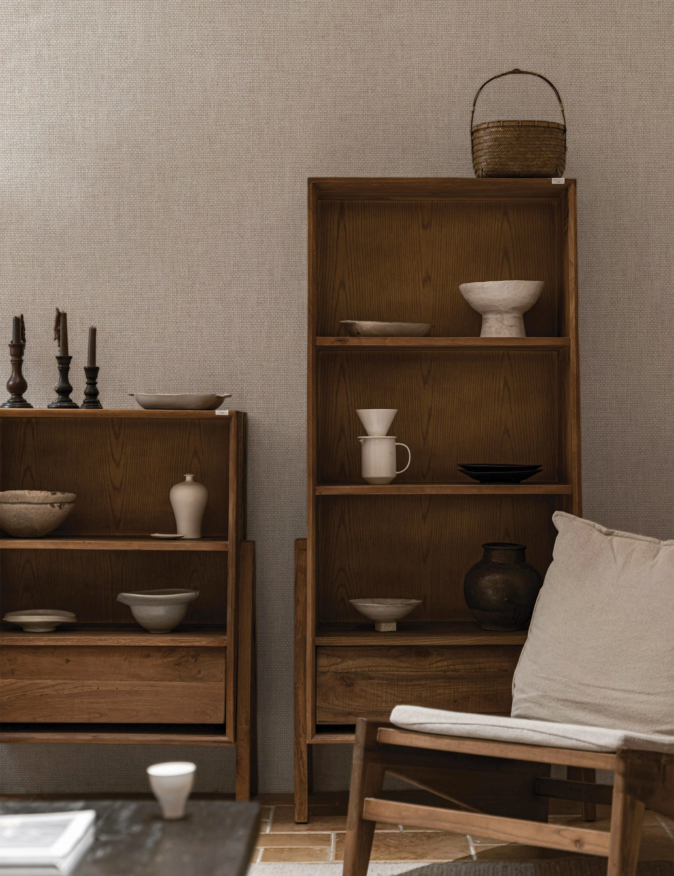 Faux Grasscloth Primitivo Textured Peel   Stick Wallpaper by Jeremiah Brent