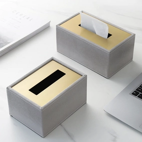 Faux Leather Tissue Boxmodern kitchen decor ,kitchen dinner set ,dinnerware 