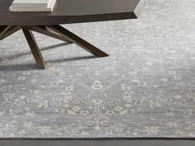 Faymount Hand-Knotted Rug in Light Bluemodern color block patchwork rug