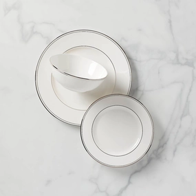 Federal Platinum 3-Piece Place Settingmodern kitchen decor ,kitchen dinner set ,dinnerware 