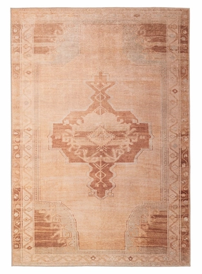 Feliza Cream and Rust Medallion Washable Rugmodern color block patchwork rug