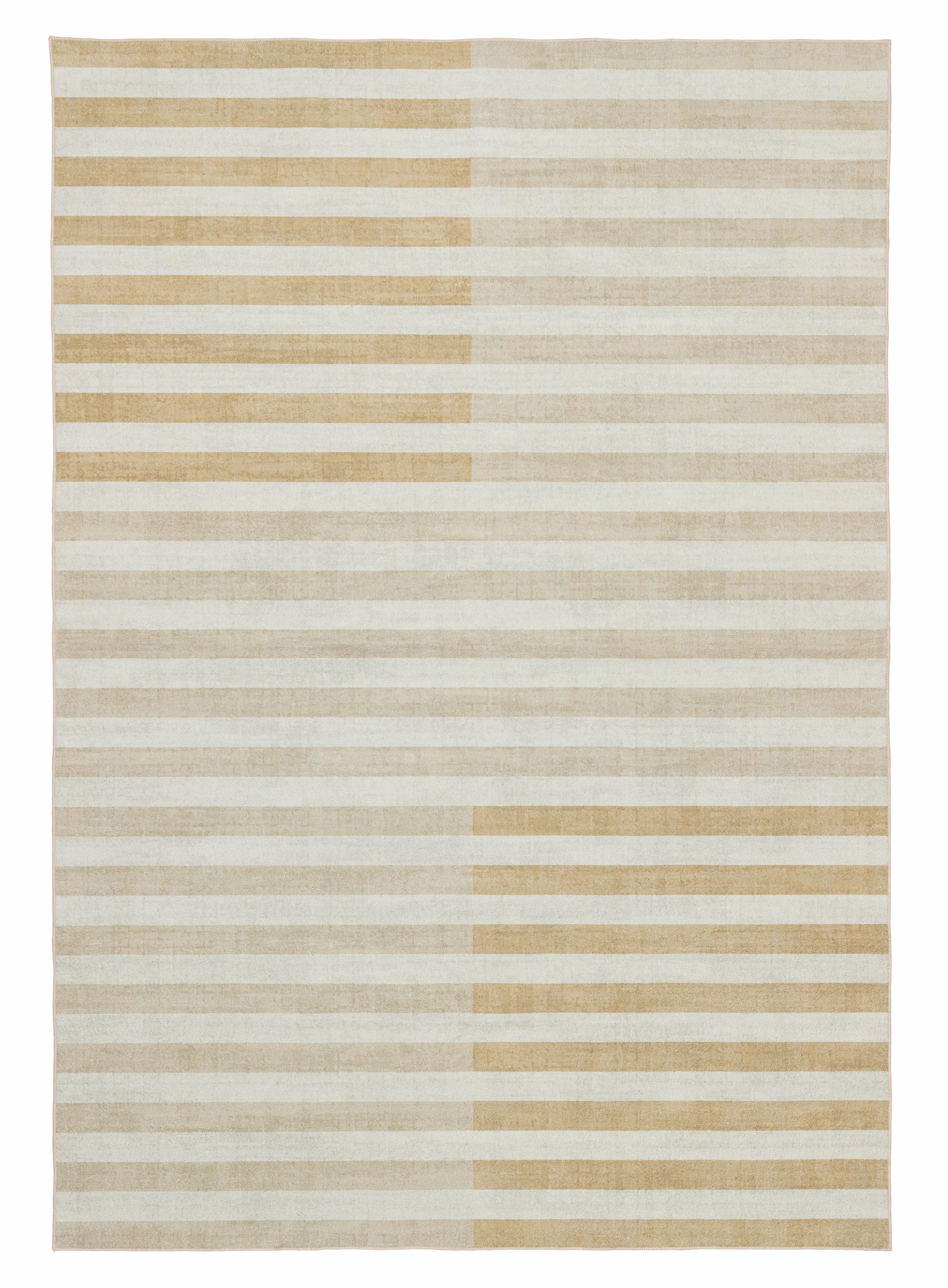 Ferina Beige Washable Rugmodern color block patchwork rug