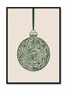 Festive Filigree Bauble, Posterpop culture themed posters
