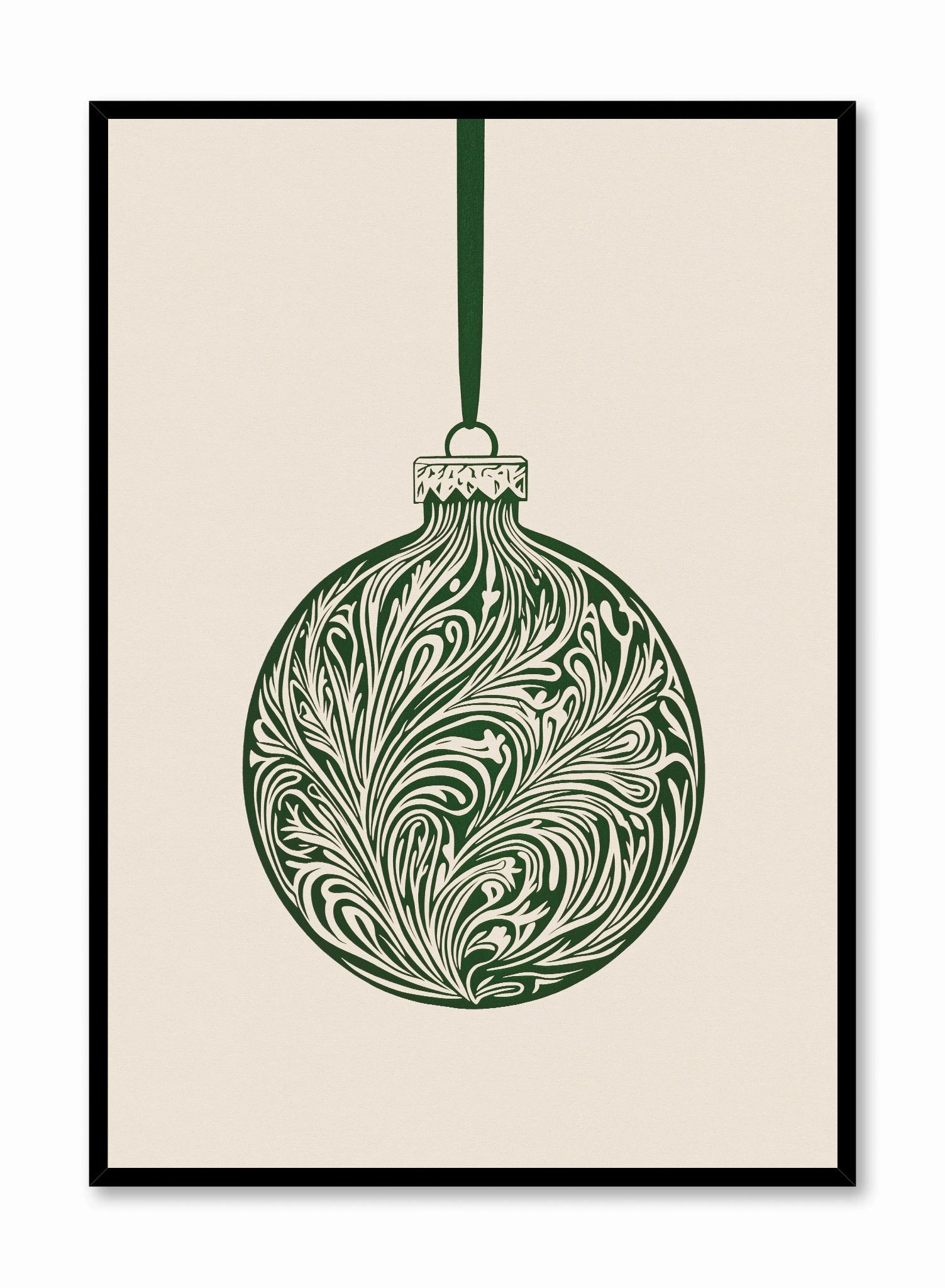 Festive Filigree Bauble, Posterpop culture themed posters