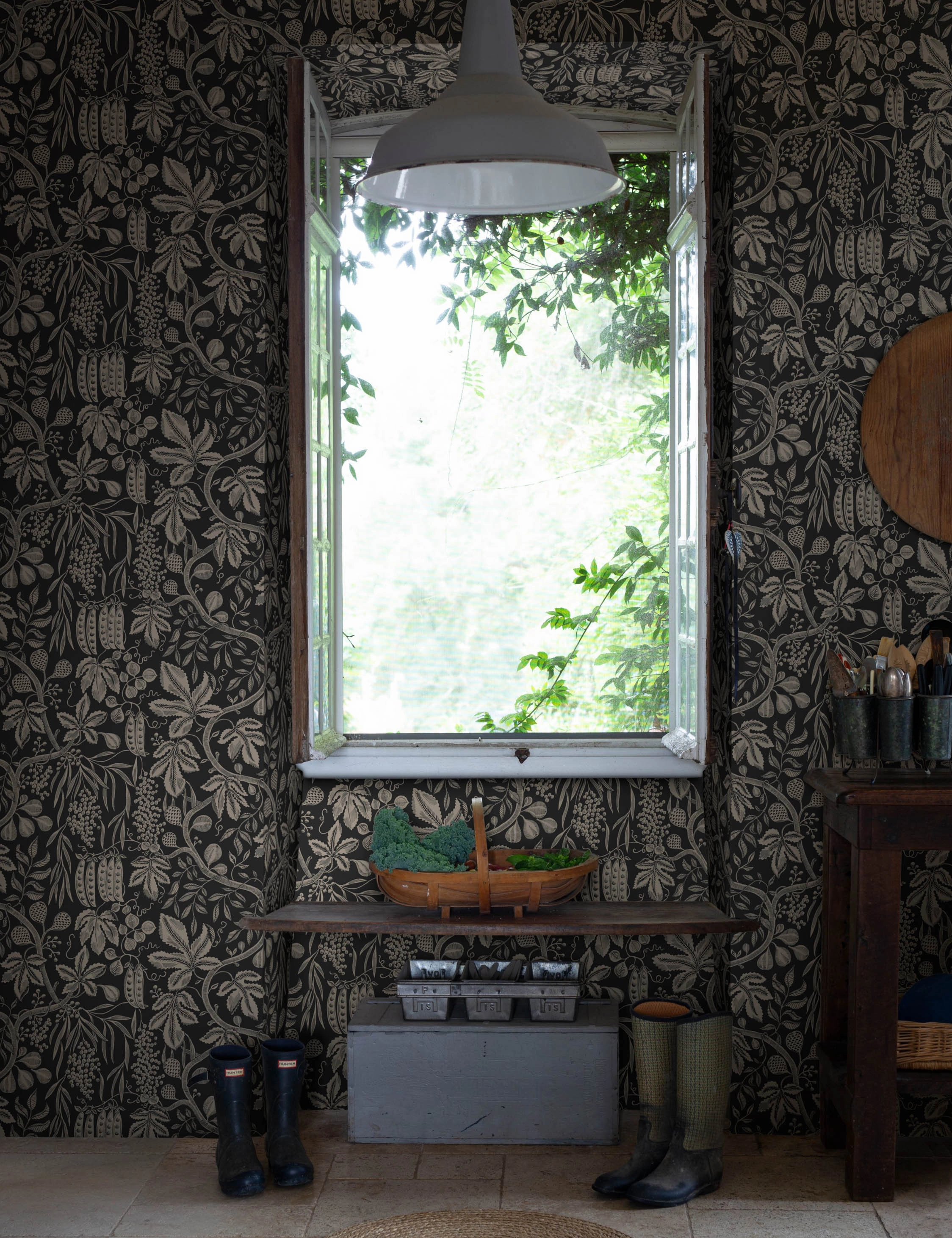 Fig Garden Wallpaper by Scalamandrenordic style wall decor