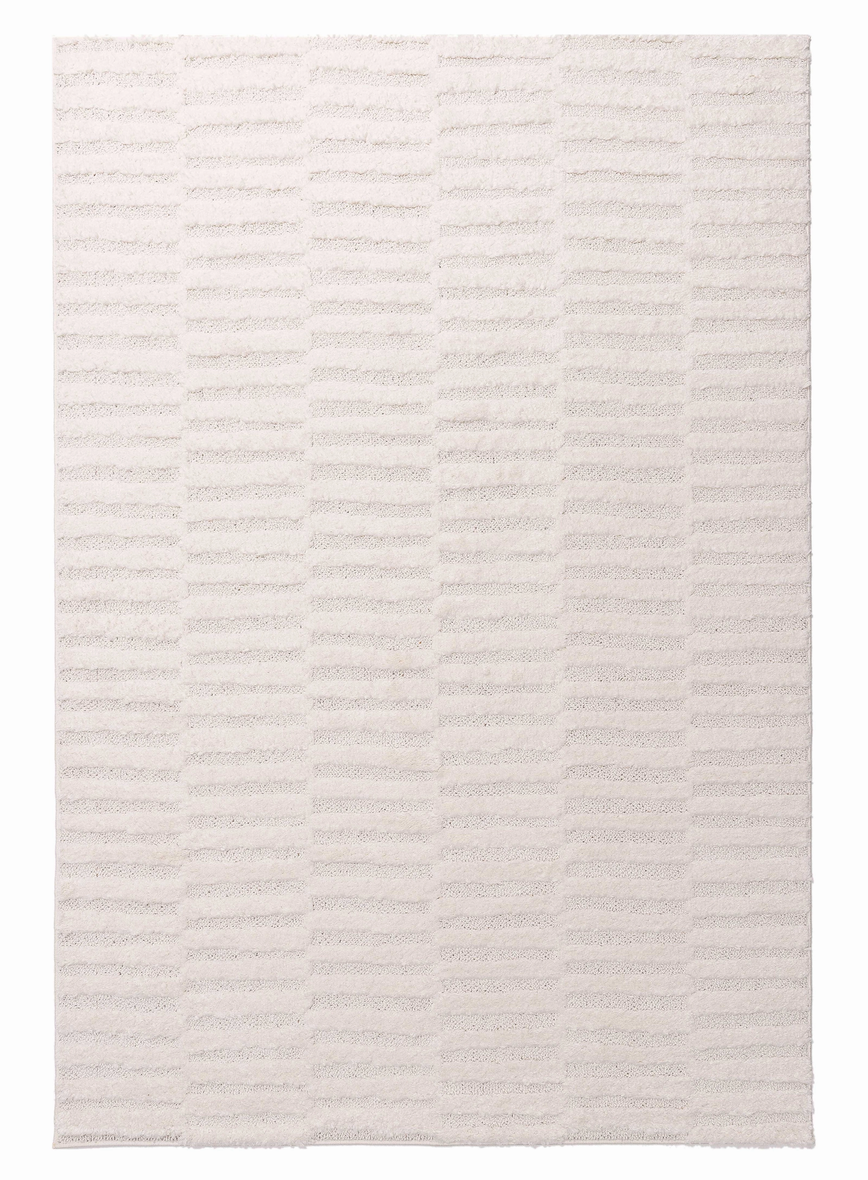Filippa Ivory Cream Modern Textured Rugmodern color block patchwork rug
