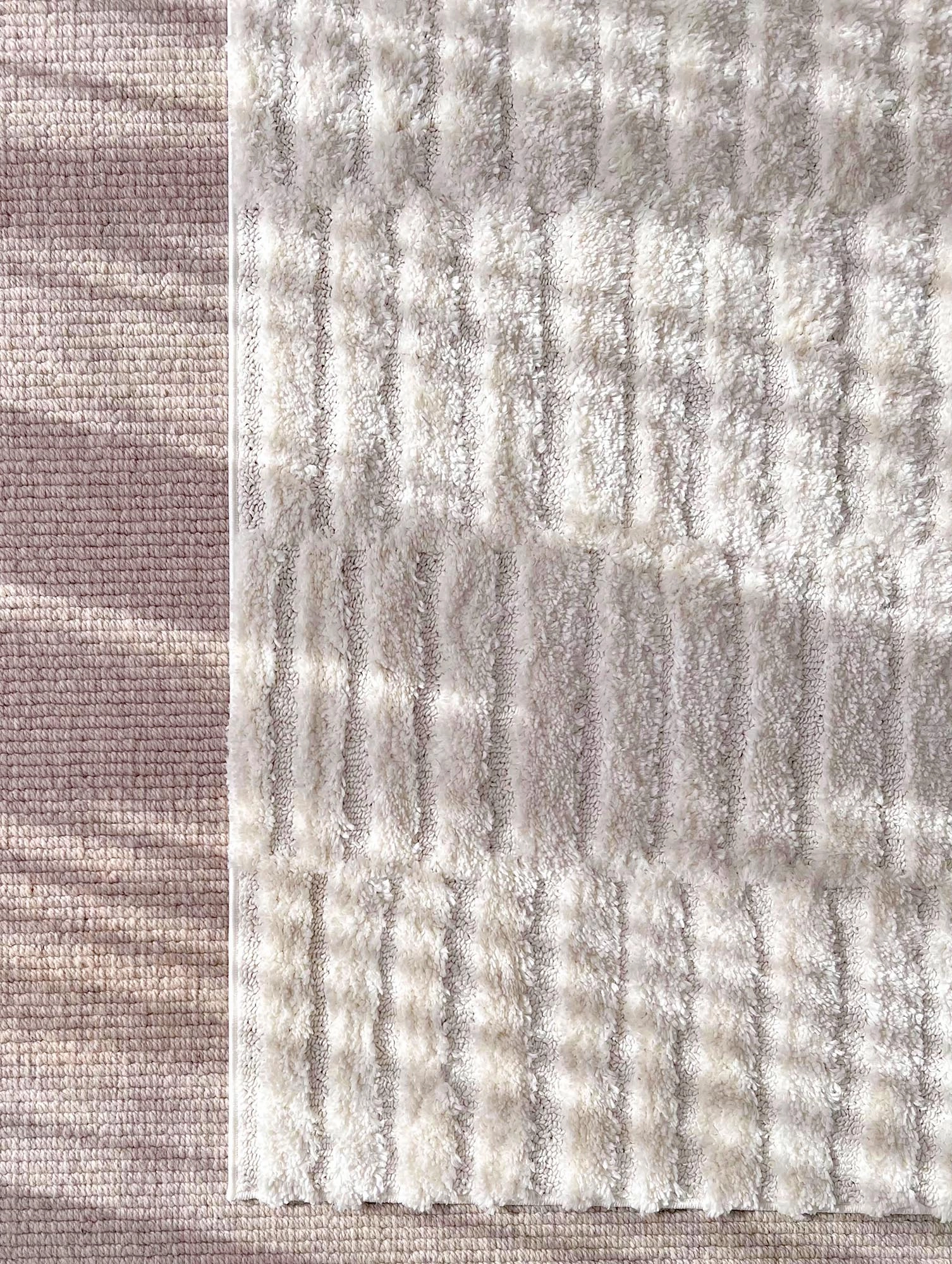 Filippa Ivory Cream Modern Textured Rug