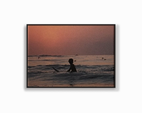 Film Series - One Sunsetmodern abstract painting decor