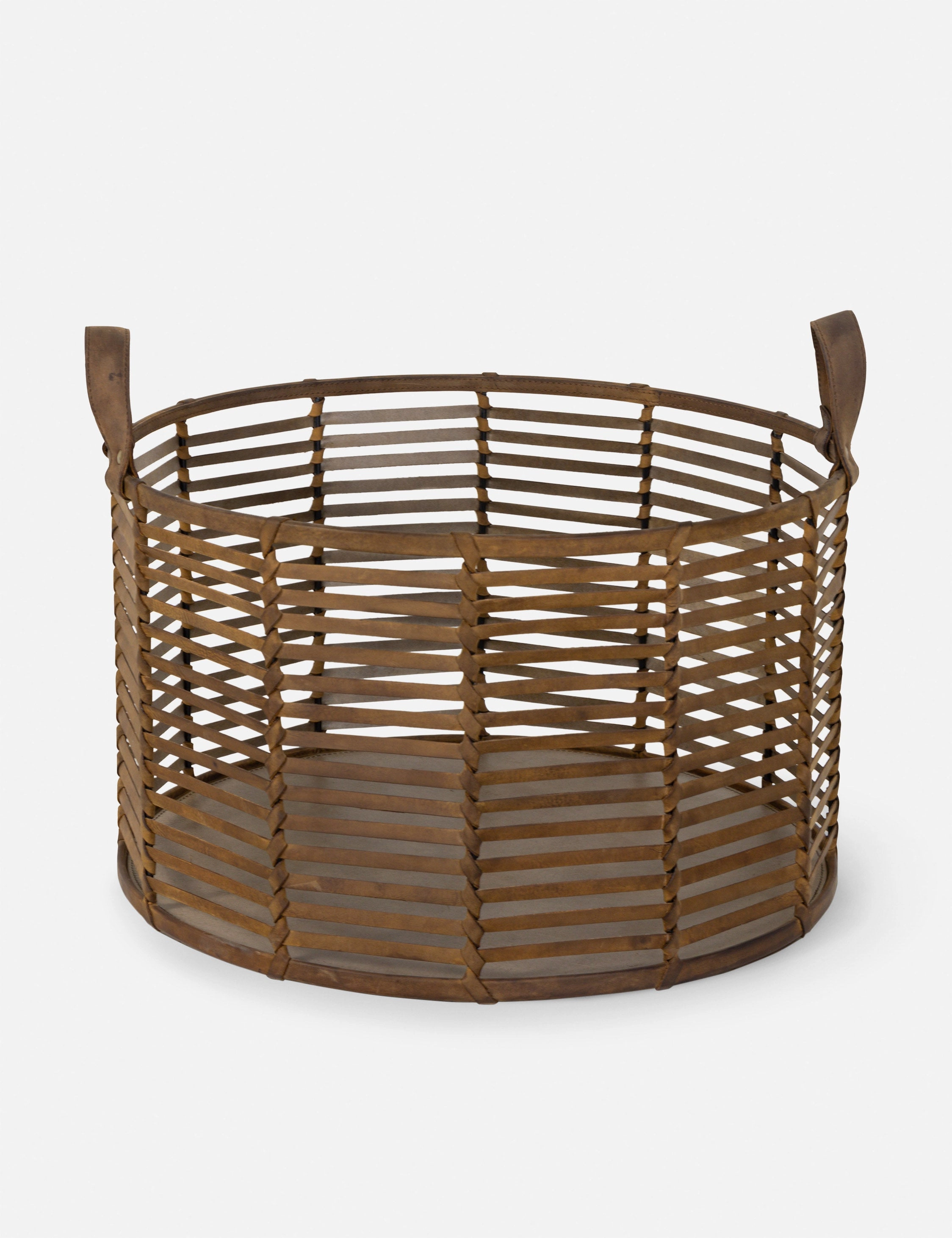 Finn Leather Basket by Regina Andrew
