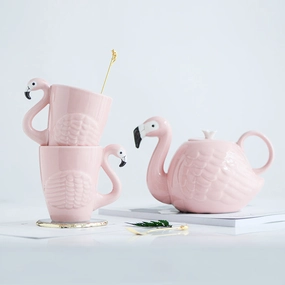 Flamingo Tea Setmodern kitchen decor ,kitchen dinner set ,dinnerware 