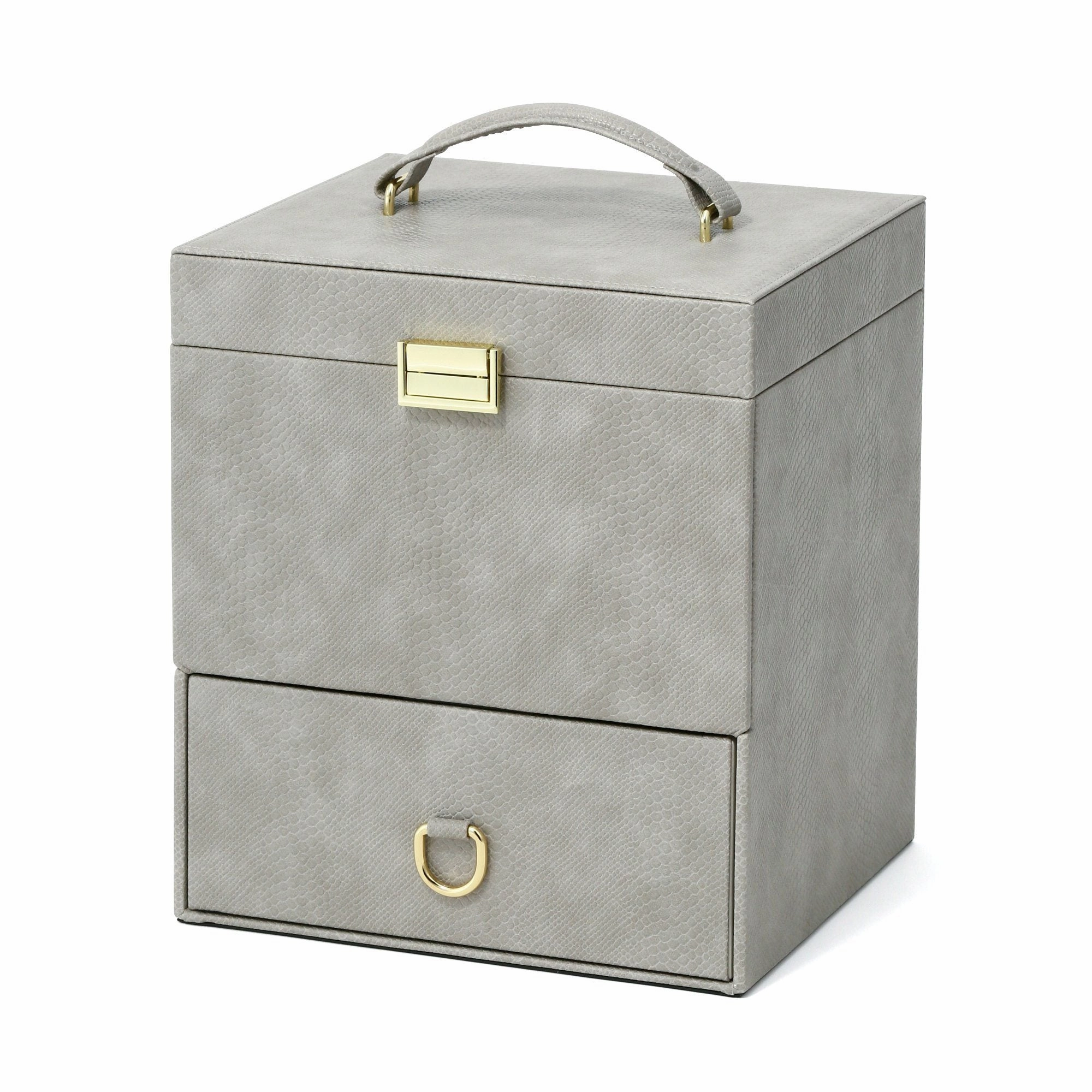 Flavia Cosmetic Box Graydecorative storage box ,stackable storage box 