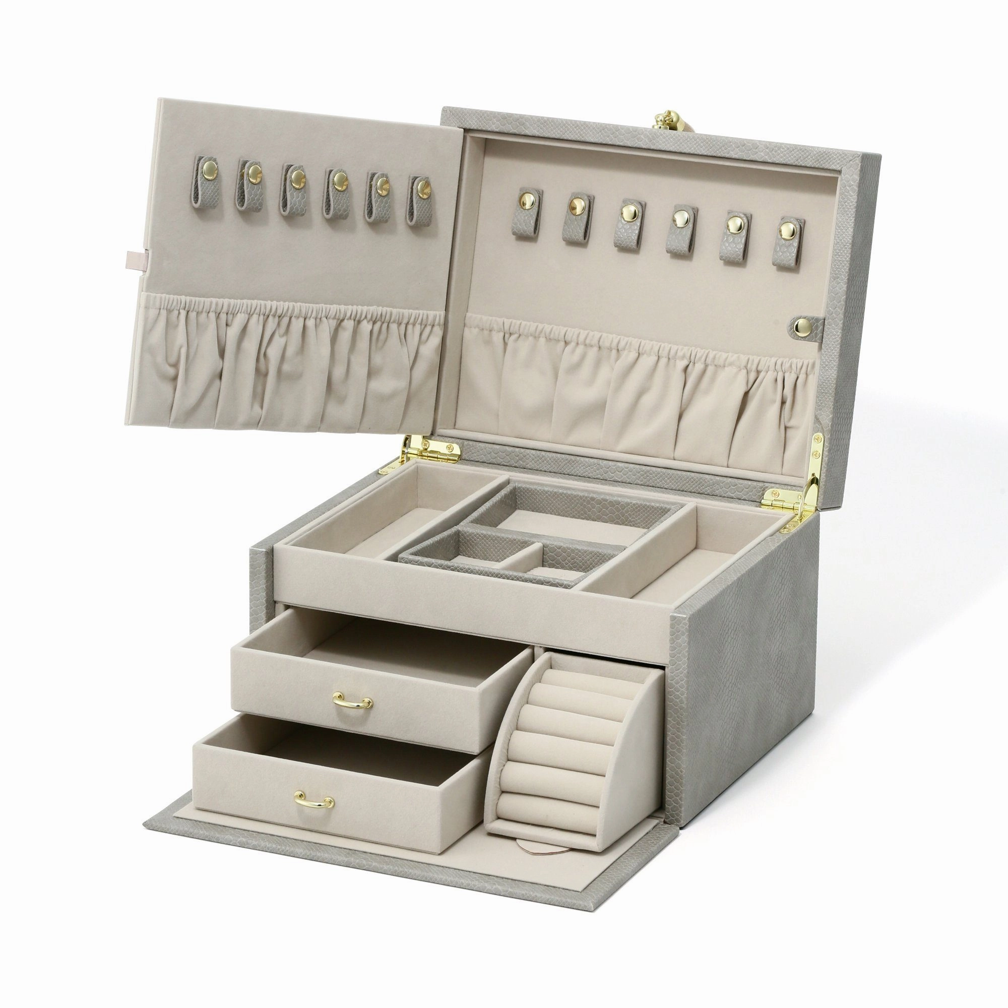 Flavia Jewelry Box Large Gray