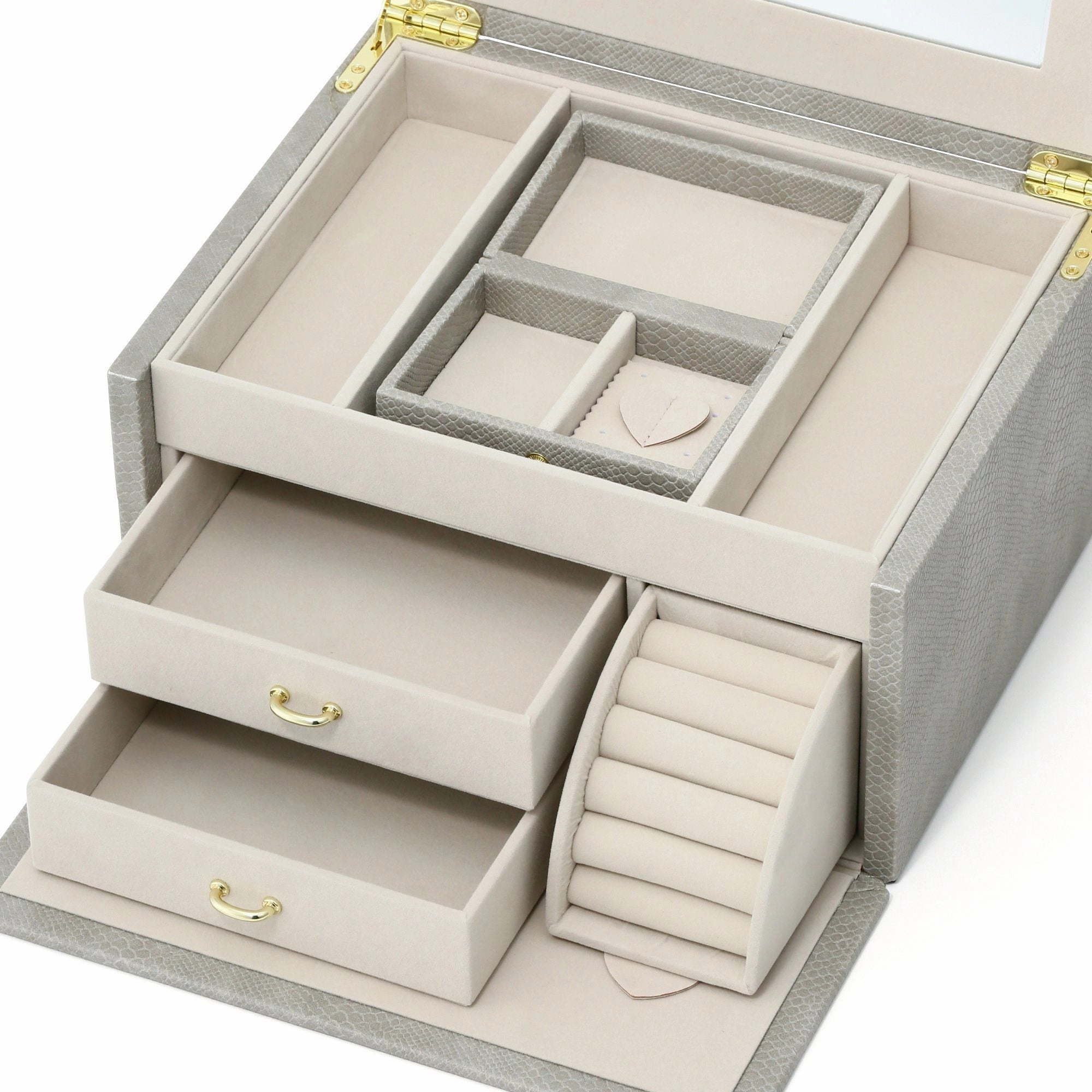 Flavia Jewelry Box Large Gray