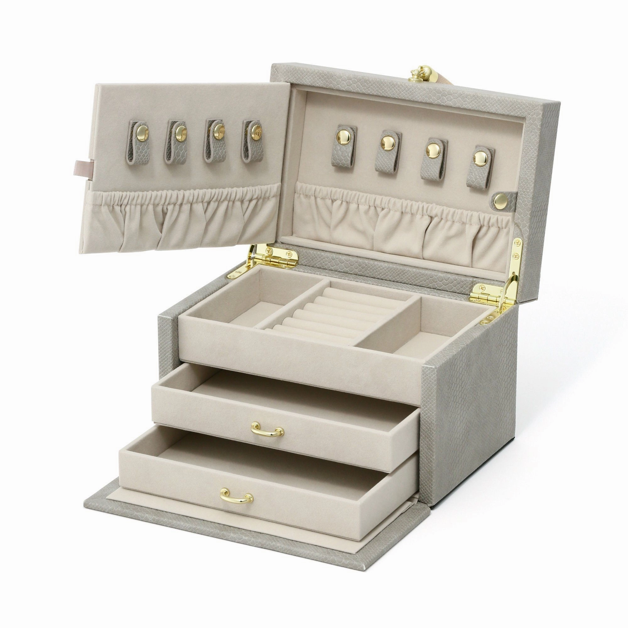 Flavia Jewelry Box Small Gray
