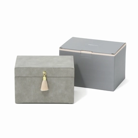 Flavia Jewelry Box Small Graydecorative storage box ,stackable storage box 