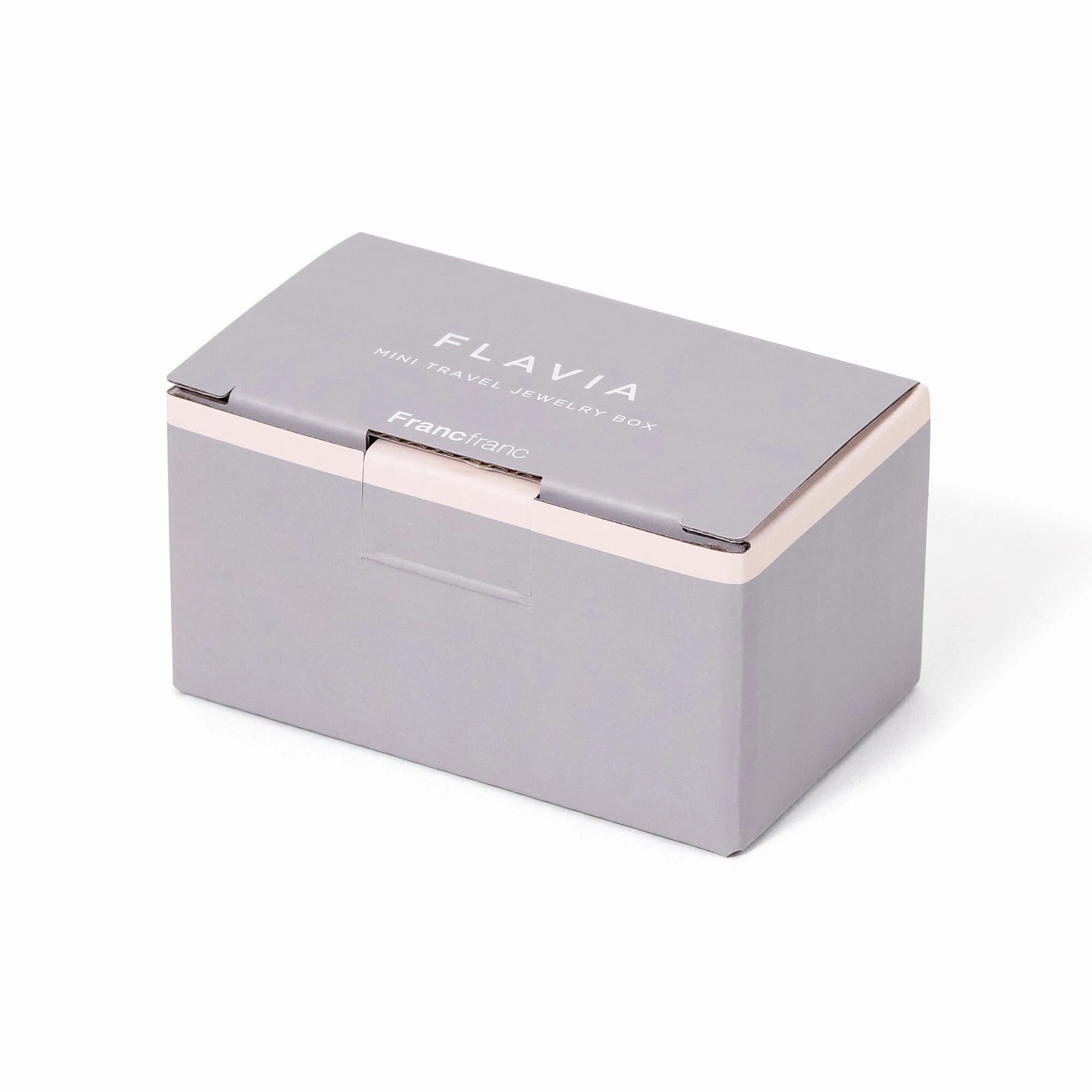 Flavia Mini Travel Jewelry box  Grey