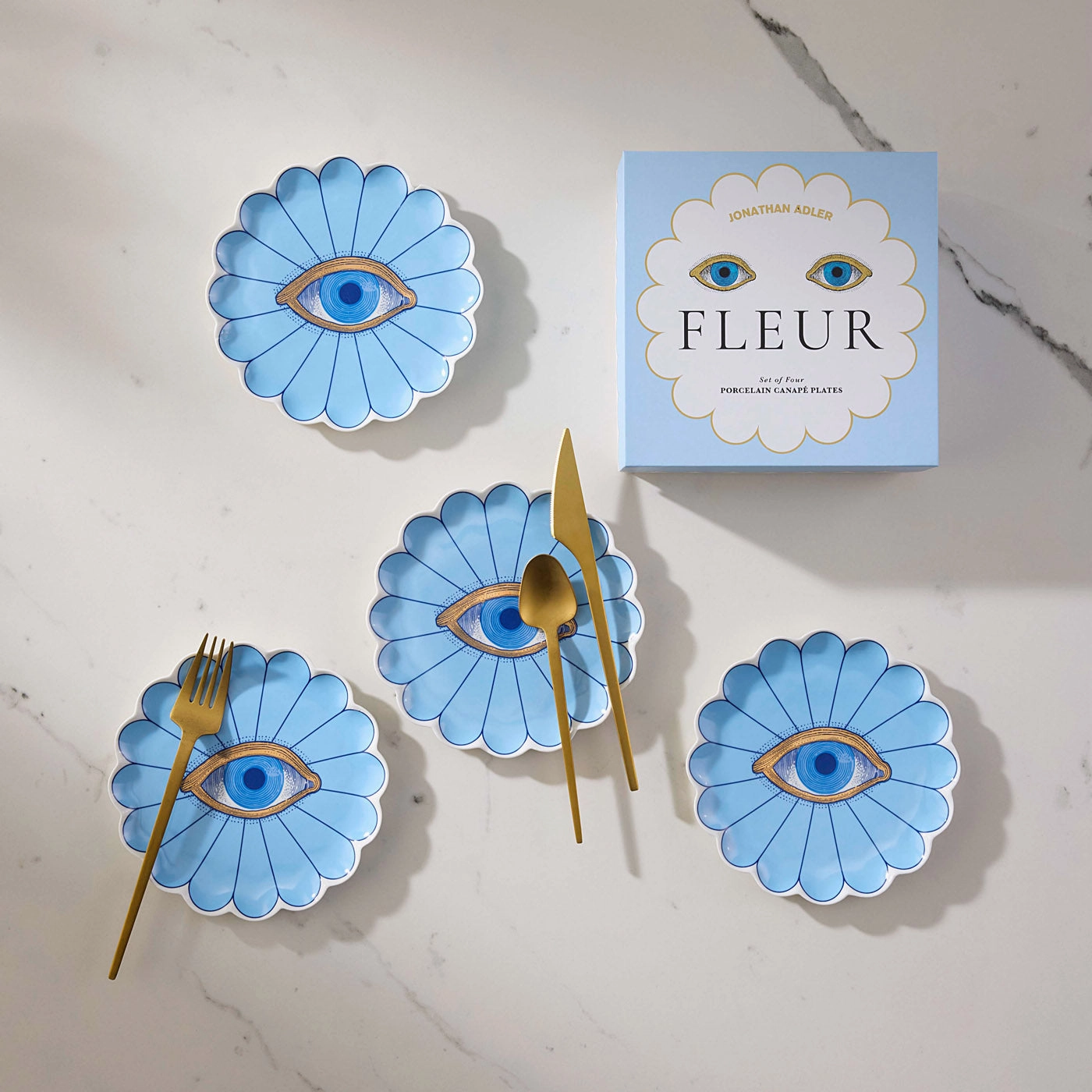 Fleur Canap?? Plate Set