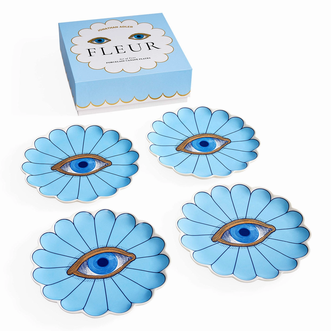 Fleur Canap?? Plate Set