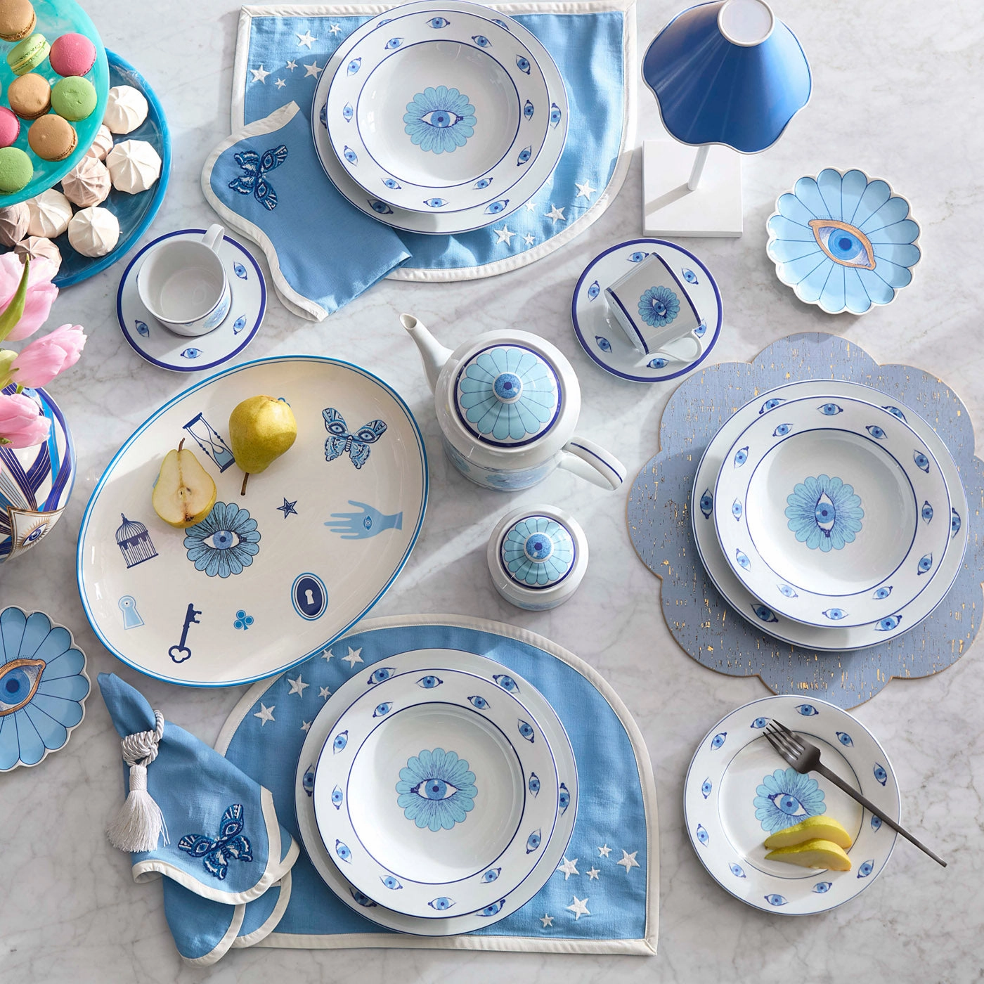 Fleur Canap?? Plate Set