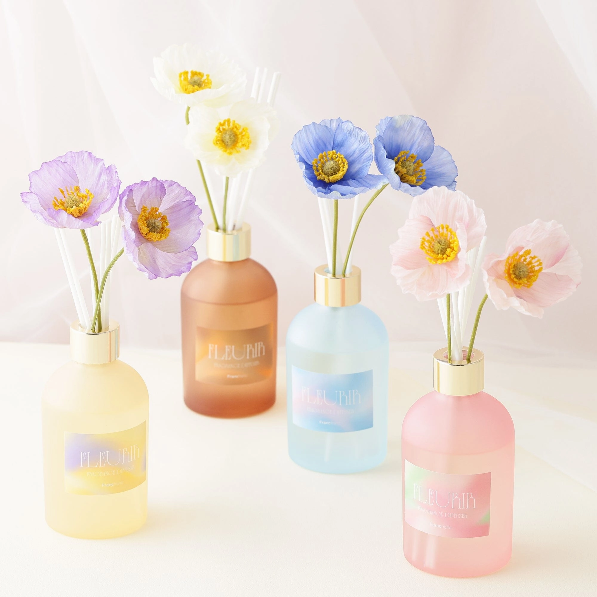 Fleurir Fragrance Diffuser  Pink (Deep Amber And Floral Scent)