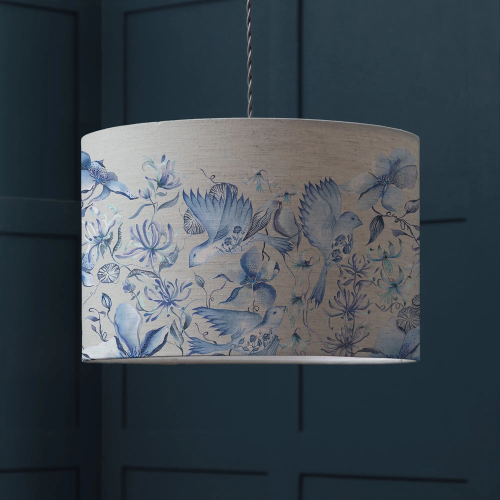 Floella Eva Printed Lamp Shade Delft Bluemodern home decor ,home decor for bedroom 