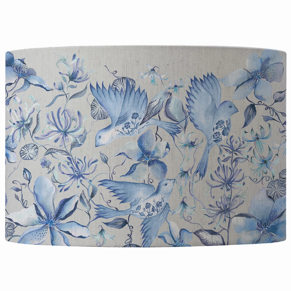 Floella Eva Printed Lamp Shade Delft Blue