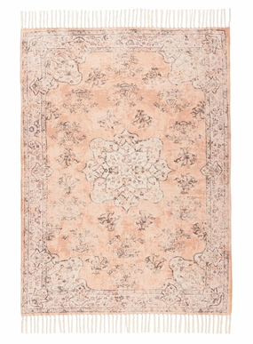 Flora Peach Boho Picnic Rugmodern color block patchwork rug