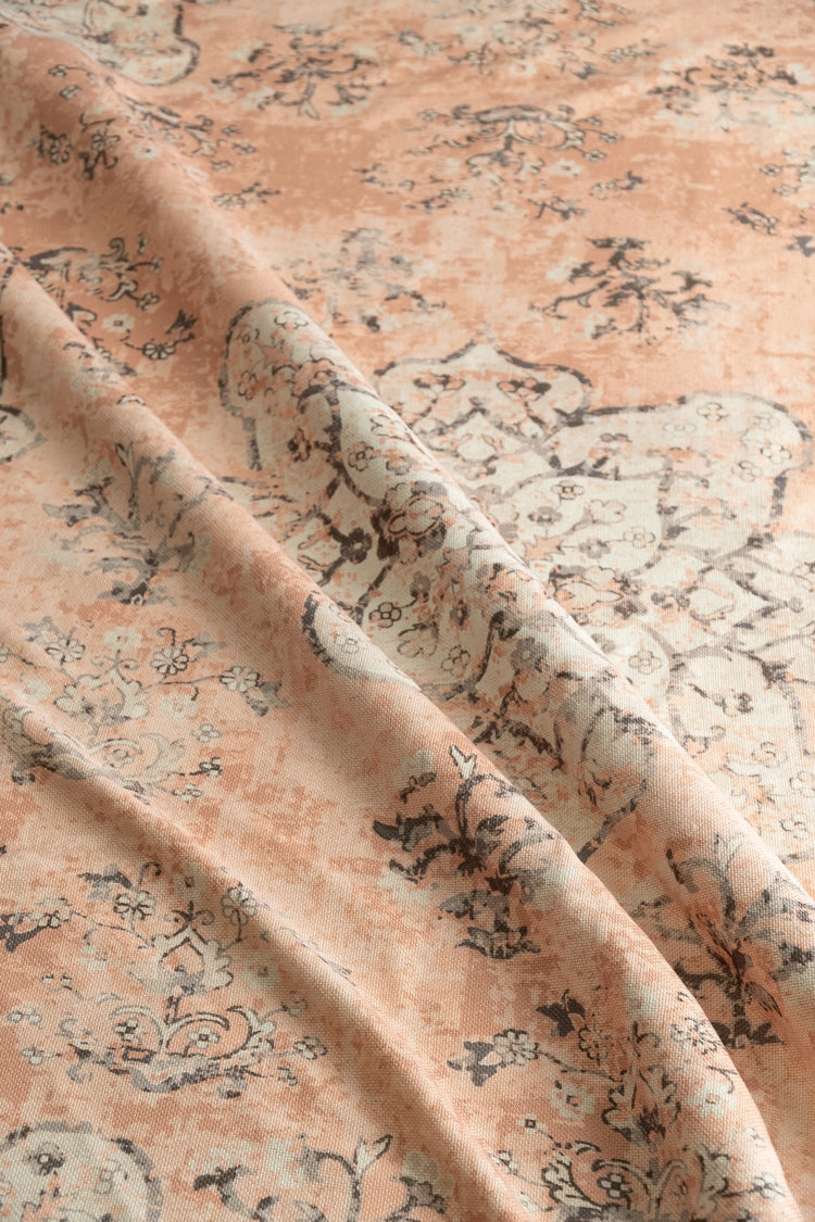 Flora Peach Boho Picnic Rug