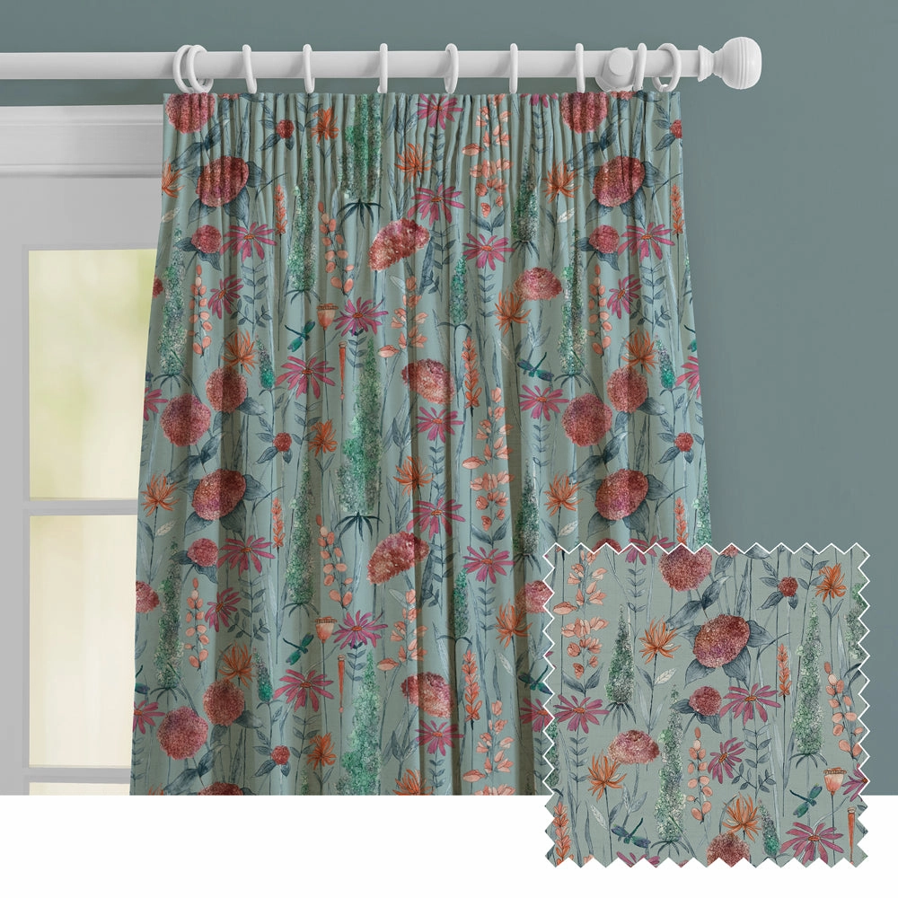 Florabunda Printed Made to Measure Curtains Cornflowerbedding sets ,throw blankets 