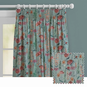 Florabunda Printed Made to Measure Curtains Cornflowerbedding sets ,throw blankets 