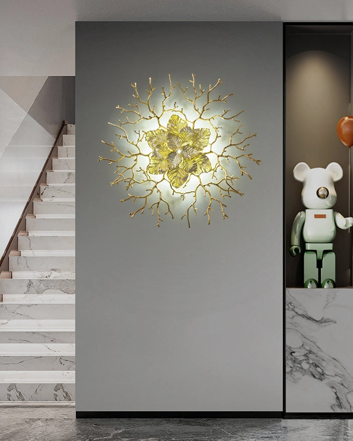 Floral Crystal LED Wall Light