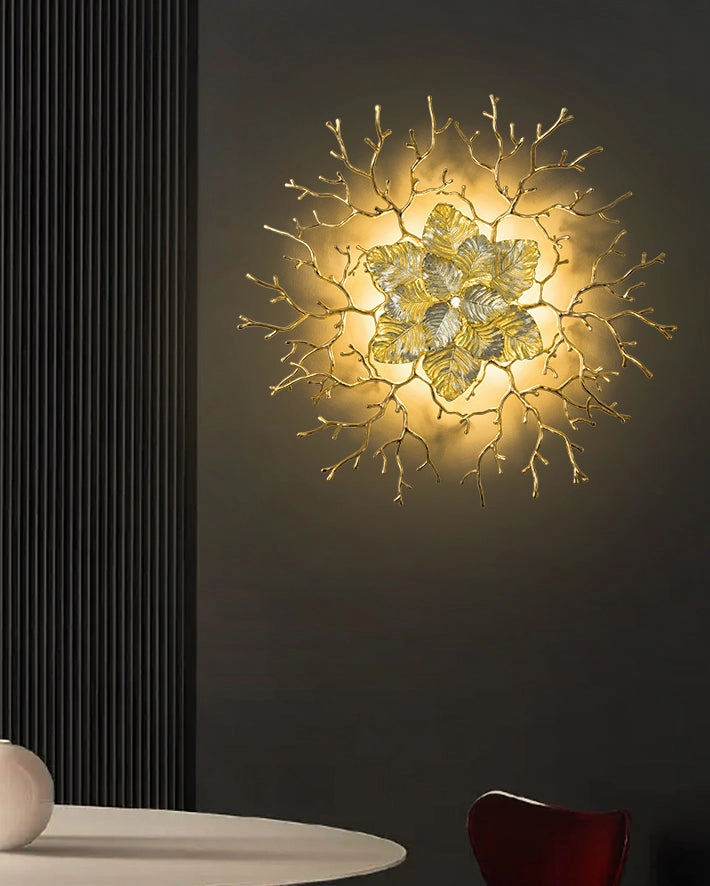 Floral Crystal LED Wall Light