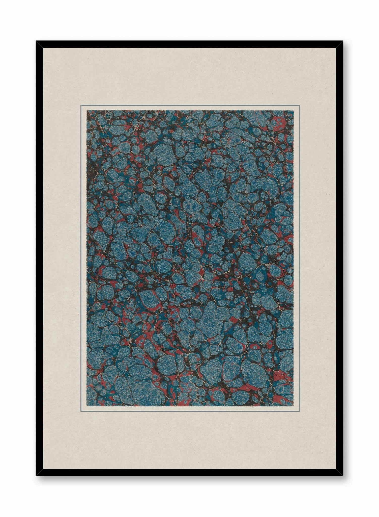 Florentine Marbling in Sapphire, Posterpop culture themed posters