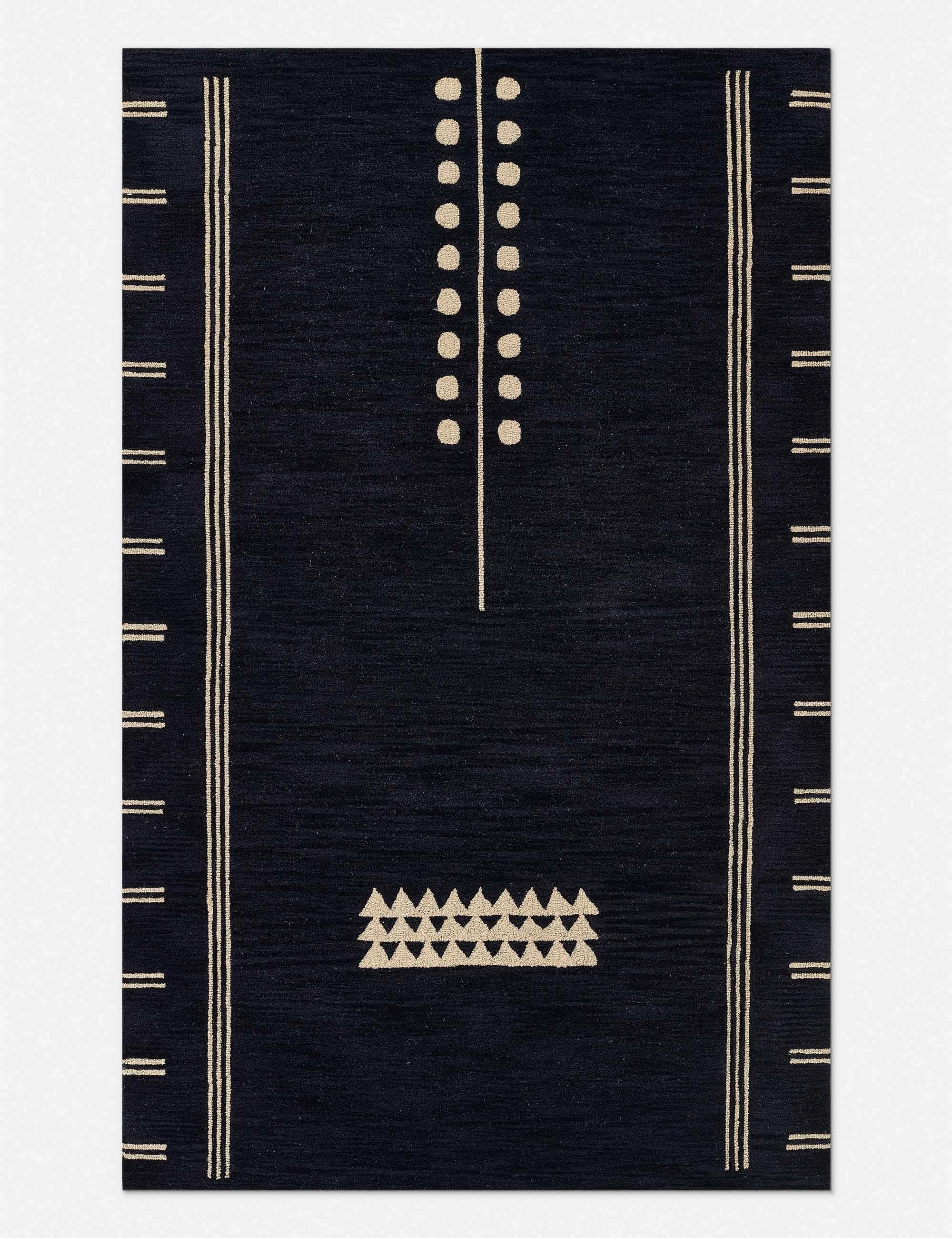 Florian Hand-Tufted Wool Rugmodern color block patchwork rug