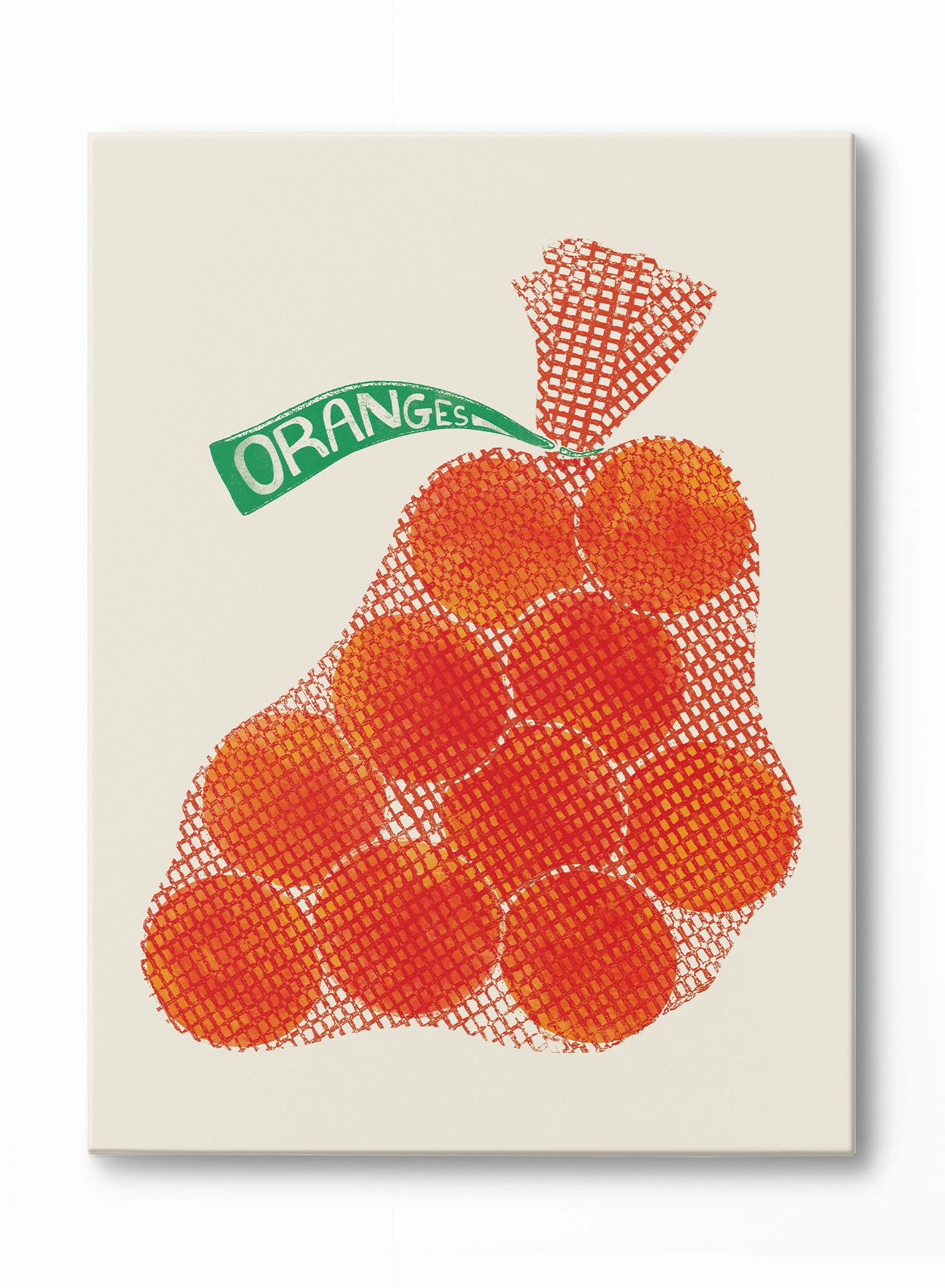 Florida Oranges Overprint, Canvasindoor decorative canvas print