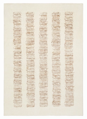 Florrie Beige Abstract Pattern Washable Rugmodern color block patchwork rug