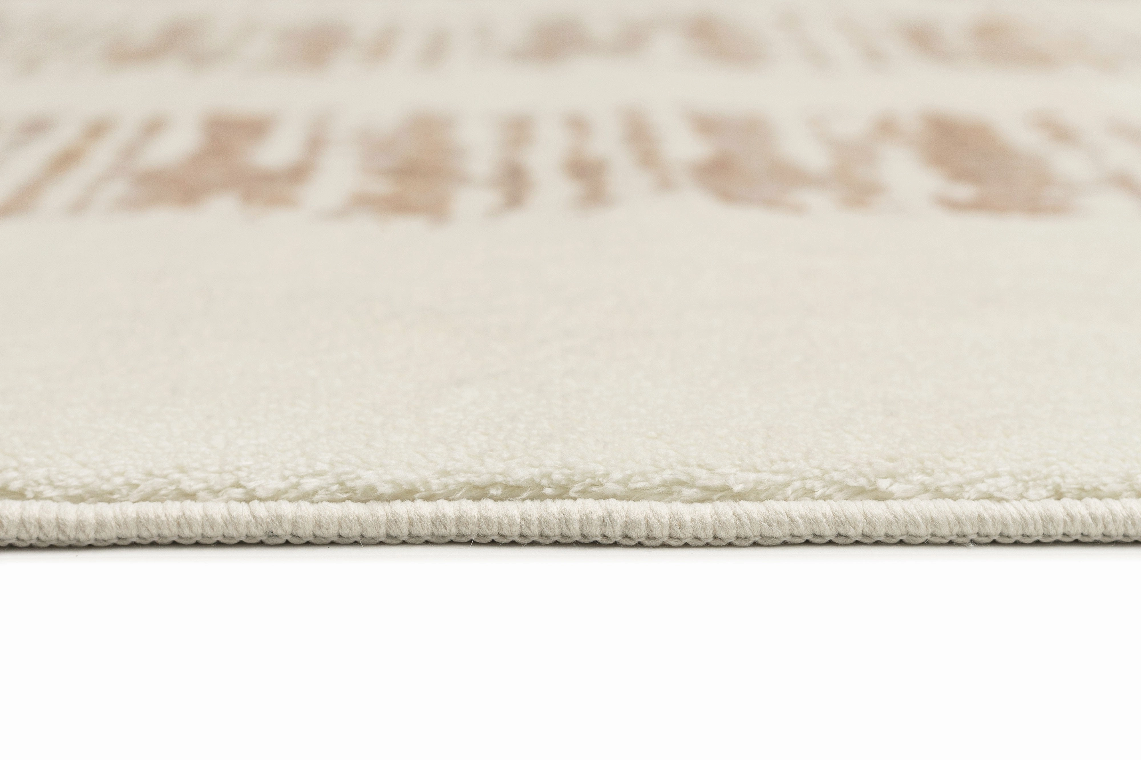 Florrie Beige Abstract Pattern Washable Rug