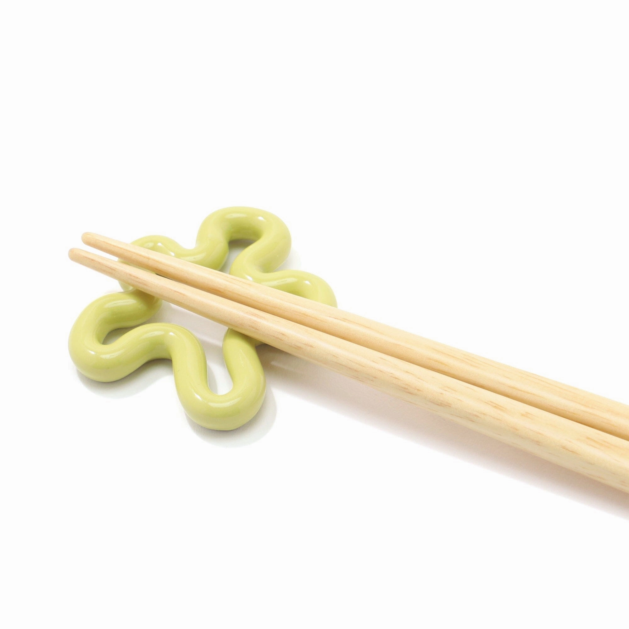 Flower Chopstick Rest Yellow