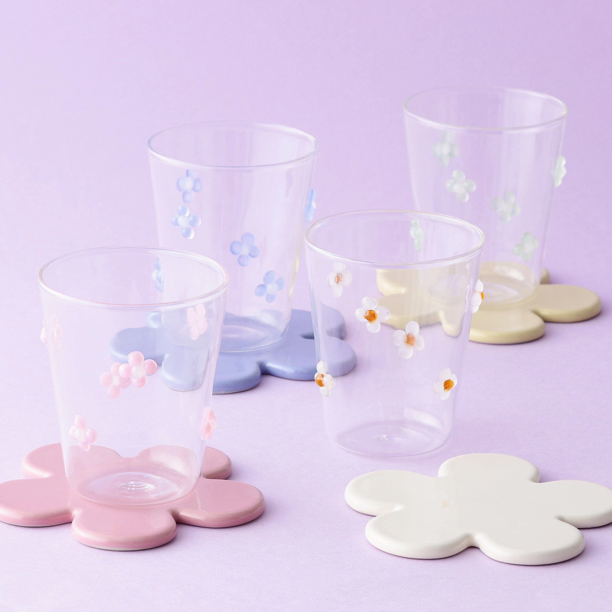 Flower Coaster Purple