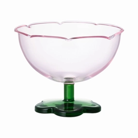 Flower Dessert Glass Pinkglass cups ,personalized mugs 