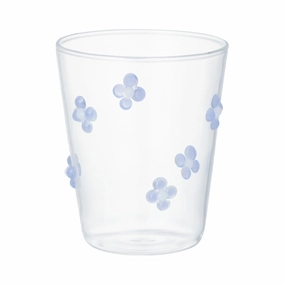 Flower Glass Tumbler Purpleglass cups ,personalized mugs 