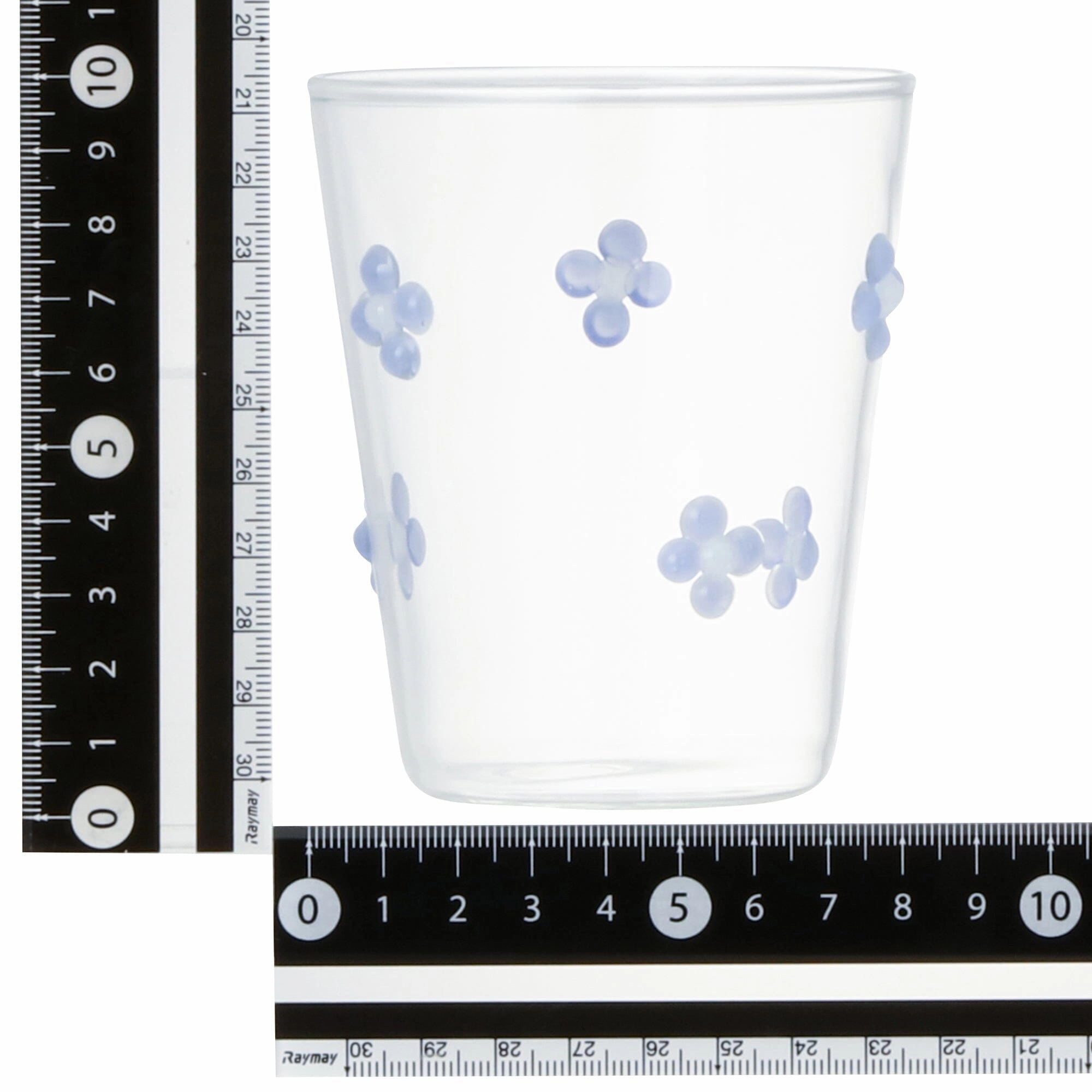 Flower Glass Tumbler Purple