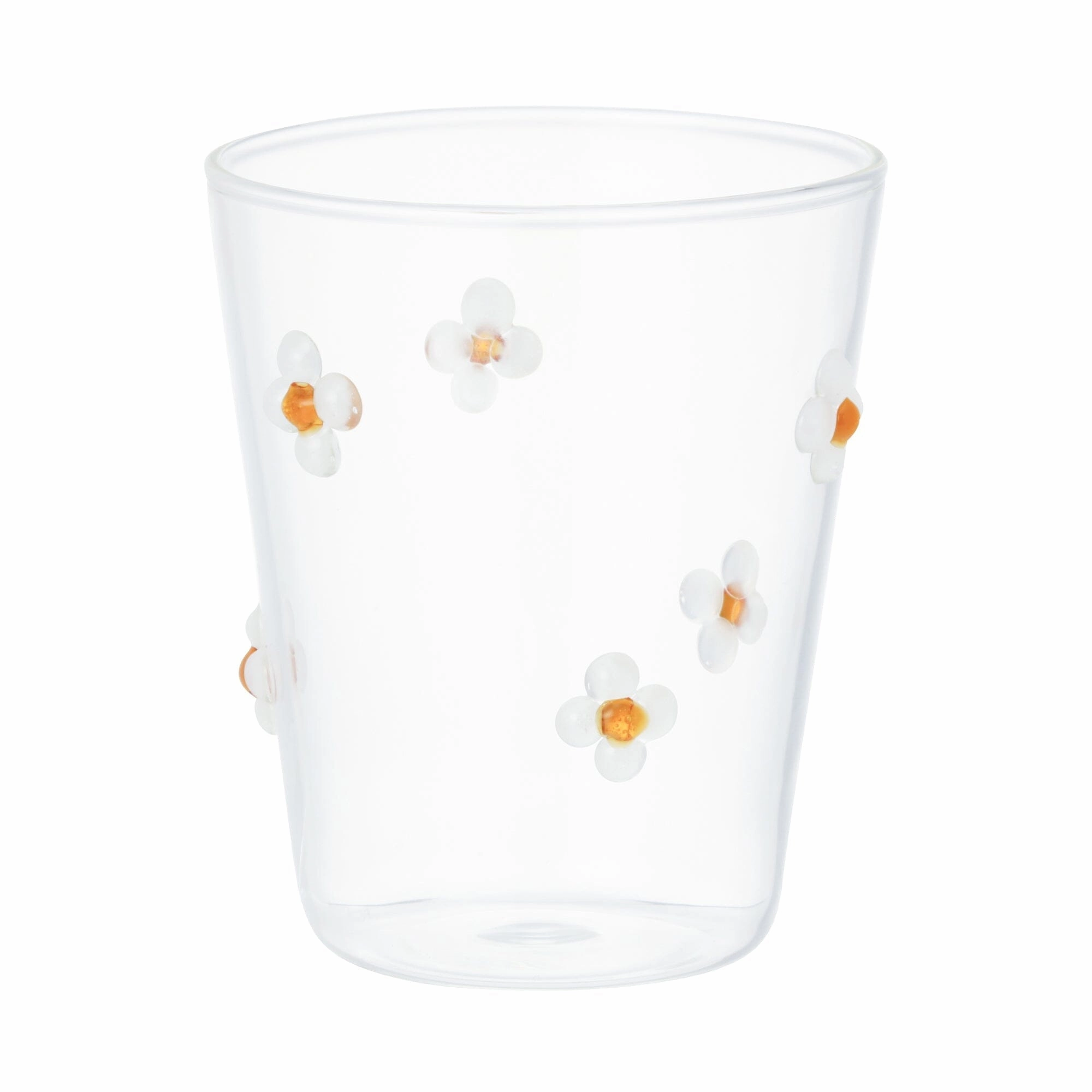 Flower Glass Tumbler Whiteglass cups ,personalized mugs 