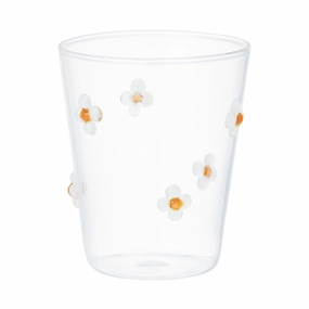 Flower Glass Tumbler Whiteglass cups ,personalized mugs 