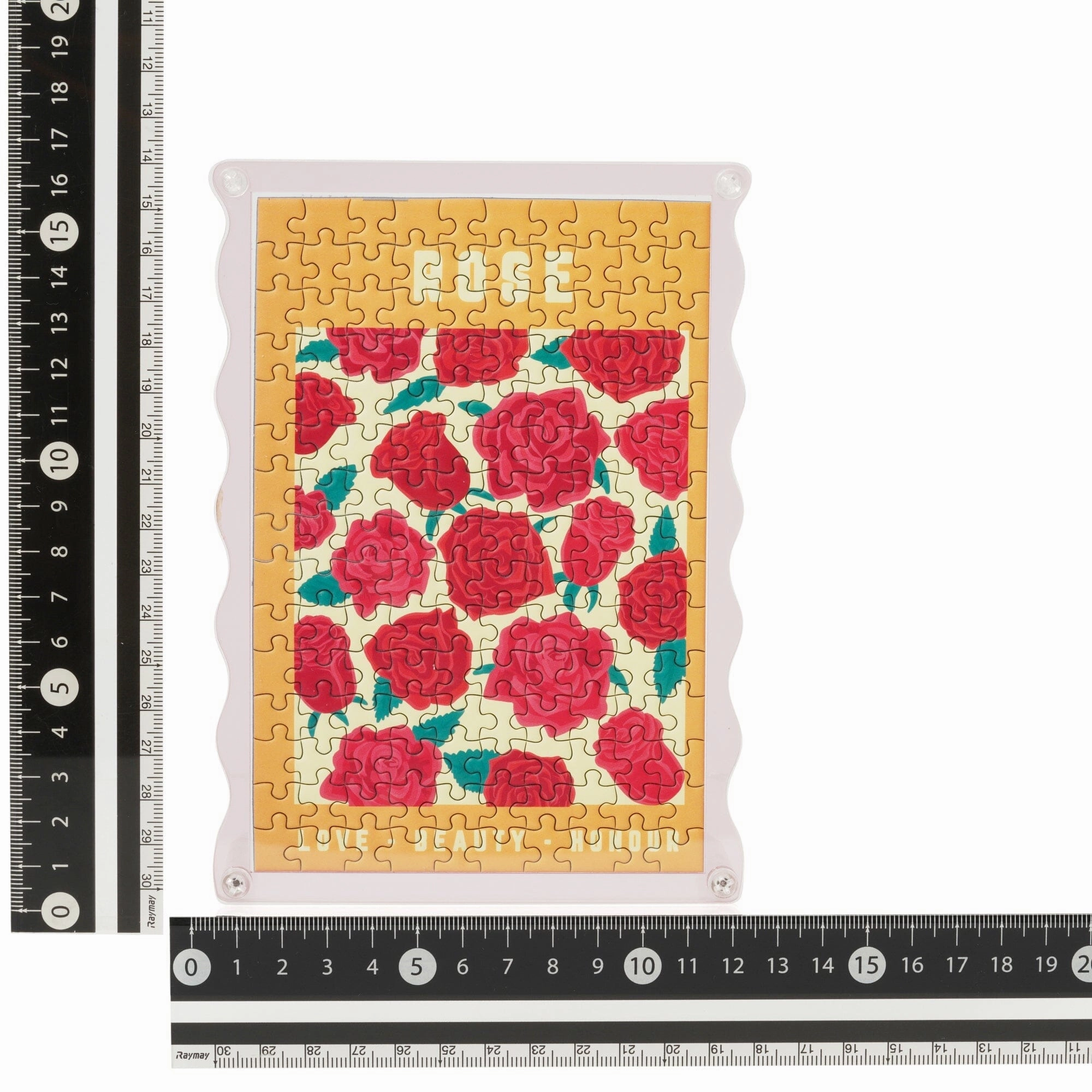 Flower Puzzle Frame Rose