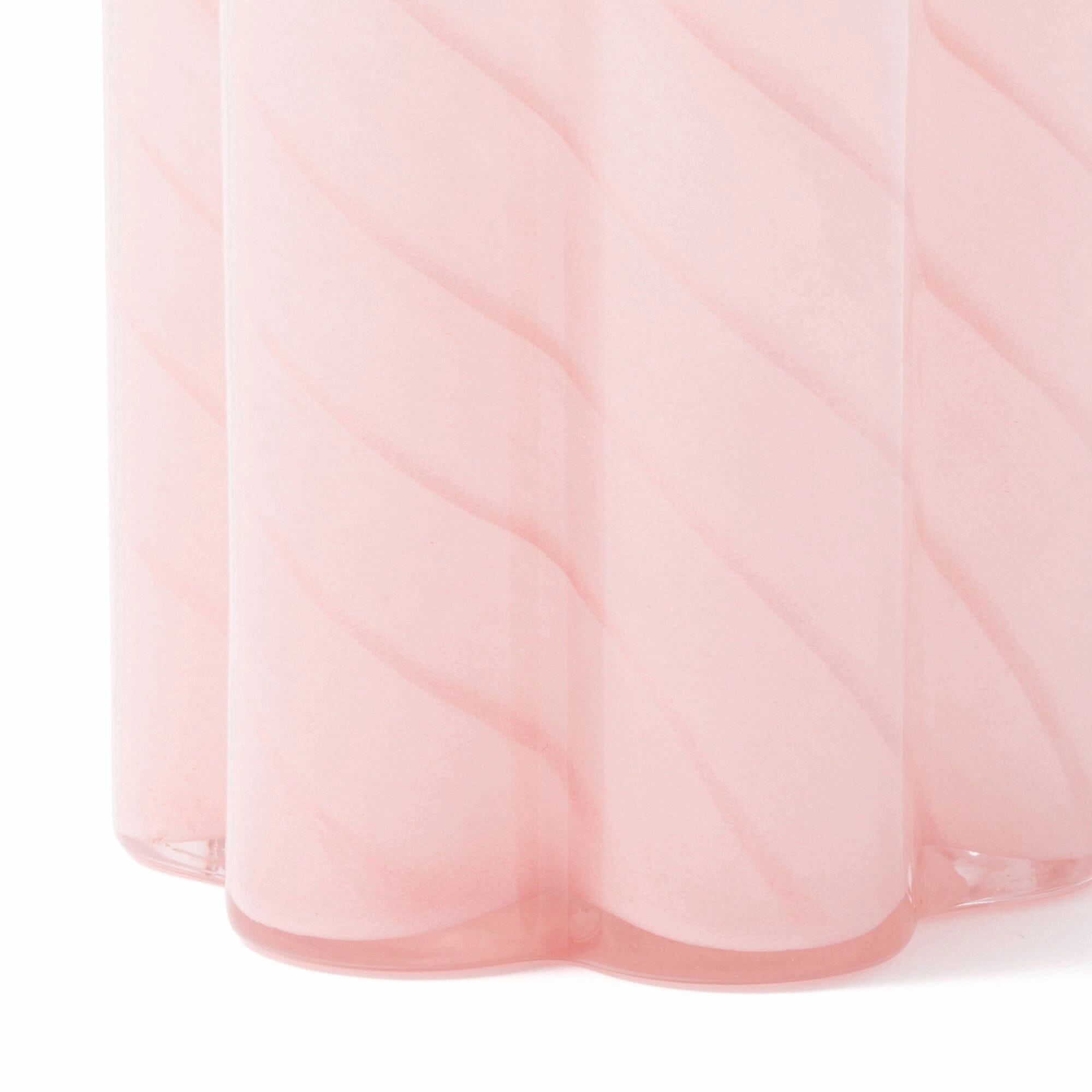 Flower Stripe Flower Vase Light Pink